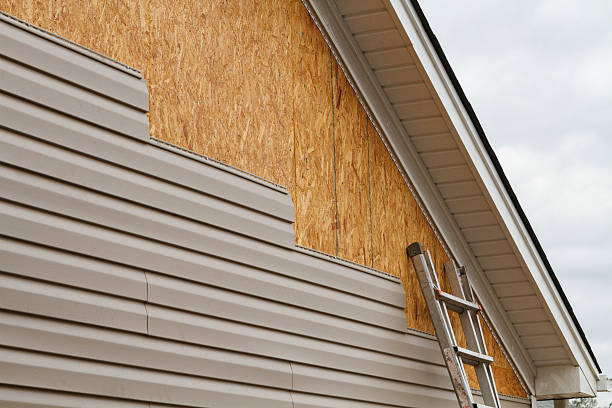 Professional Emergency Siding Repair technician working in Perry Hall, MD